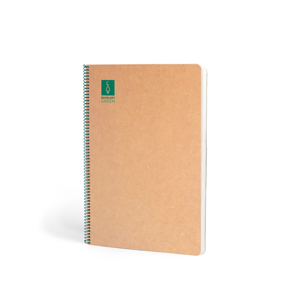 Cuaderno espiral Escolofi green A4