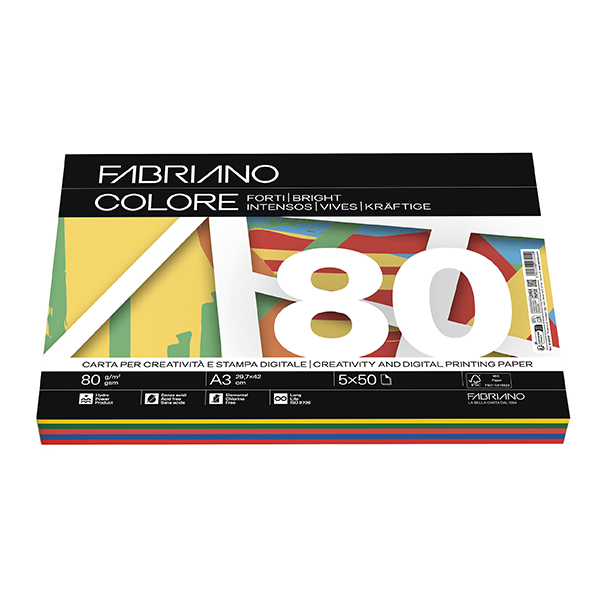 Papel colores surtidos A3 colores intensos