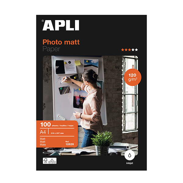 Apli matt presentations A4 100 h. 120 g