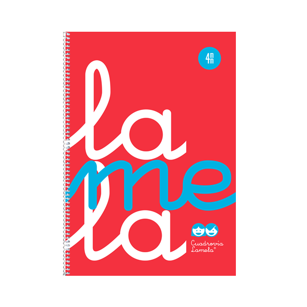 Cuaderno cuadrovia Lamela tapa pp. folio 5 mm.
