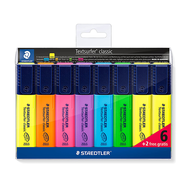 Staedtler Texsufert set 6 + 2 regalo