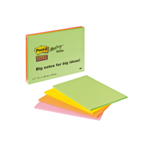 Notas post-it súper sticky grande