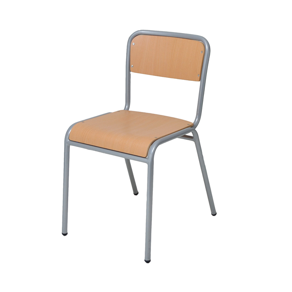 Silla escolar E253 estruct. gris