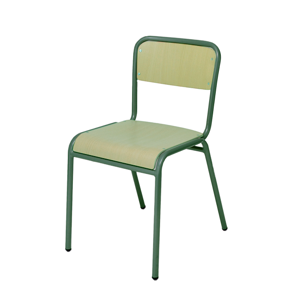 Silla escolar E253 estruct. verde