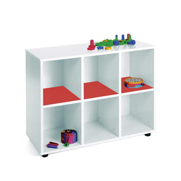 Mueble 6 casillas blanco