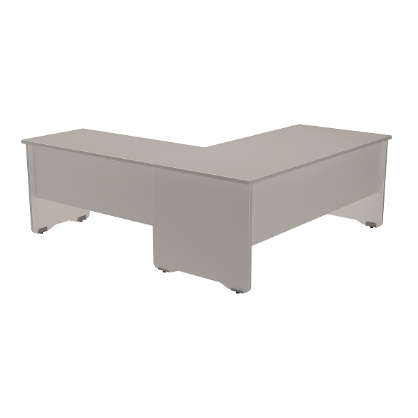 MESA ROCADA WORK 200x80 BLANCO/ROBLE