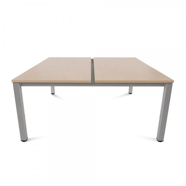 Mesa Executive rect. doble est. Alum. 180x163