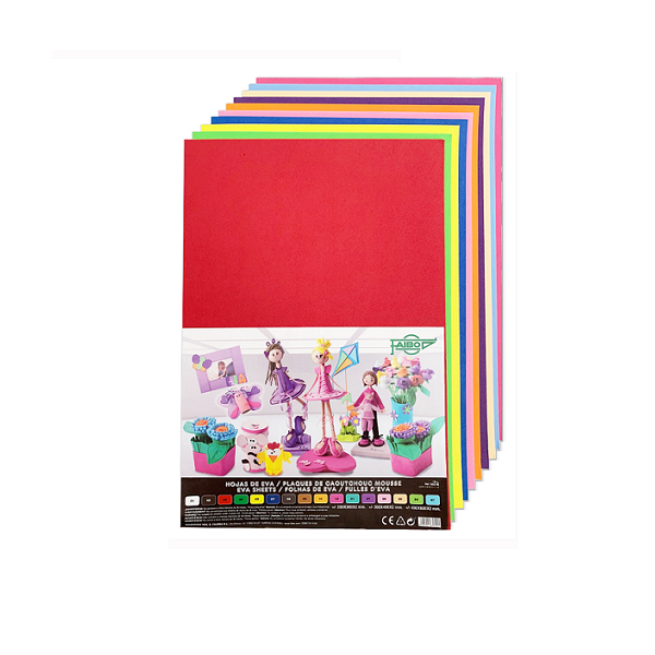 Plancha Eva lisa 20x30 cm bolsa 10 u.