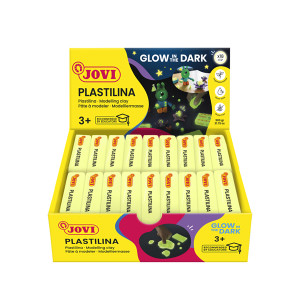 Plastilinas fosforescentes. Caja 18 u.