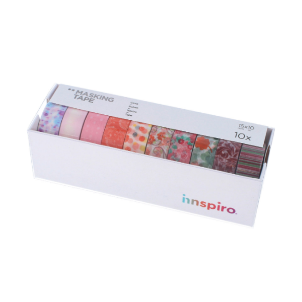 Cintas masking floral. Set de 10