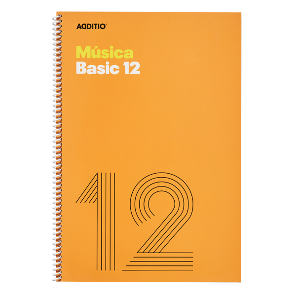 Cuaderno música secundaria basic 12 Additio 40 p.