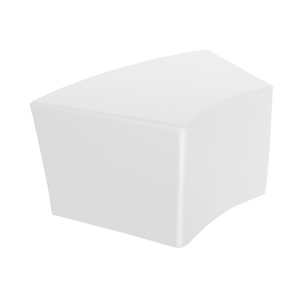 Módulo curvo pequeño 55x75x28 cm Blanco