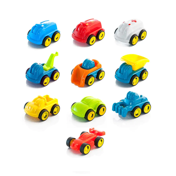 Minimobil 12 cm contenedor 10 u.