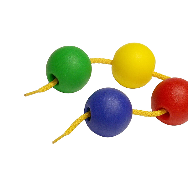 Bola ensartar 20 mm bote 100 u. + 10 cordones