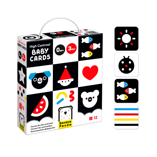 Tarjetas alto contraste para bebés
