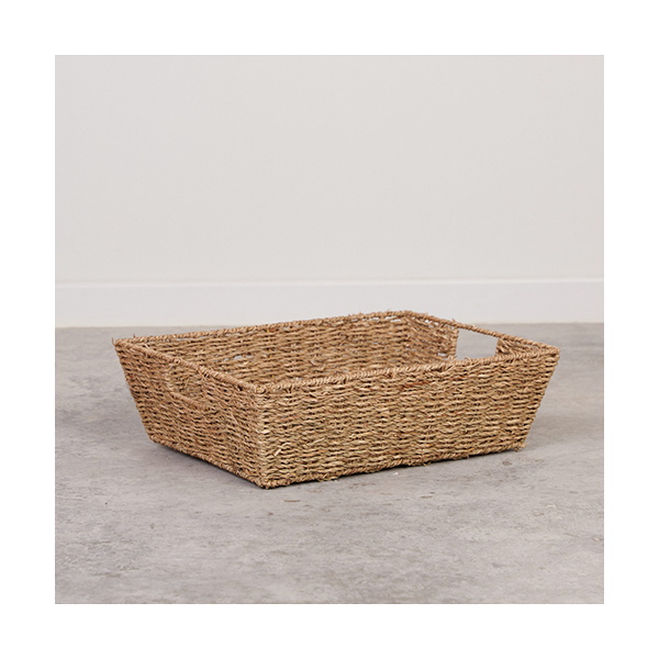 Bandeja seagrass Enova 31x22,5x10 cm