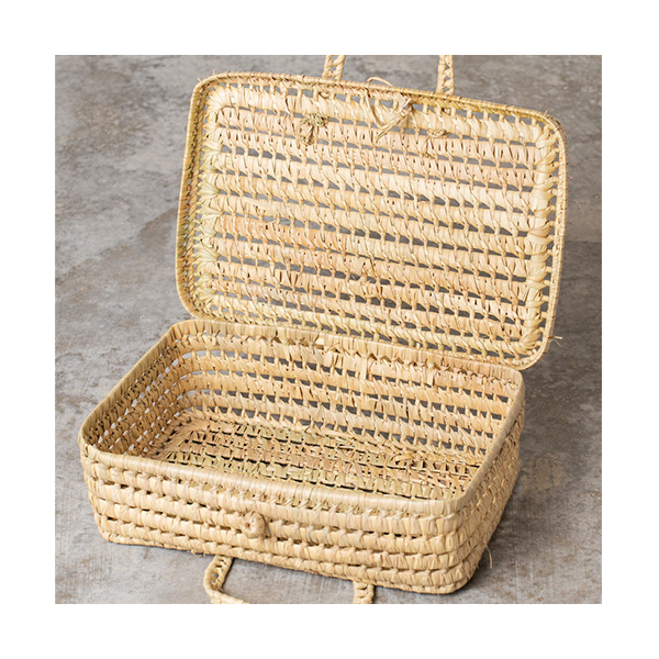 Maletín de palma y caña raga pequeño