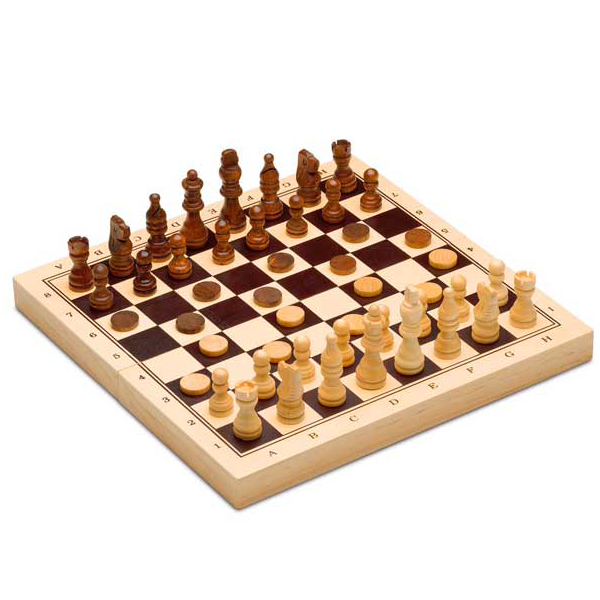 3 en 1 Ajedrez - Damas - Backgammon 29x29 cm.