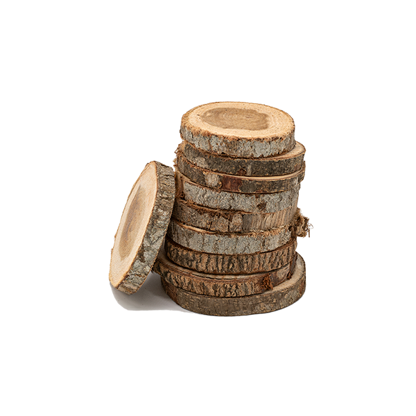 Tronquitos de madera Ø 8-10 cm 12 u.