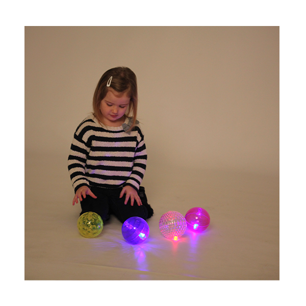 Bola luz texturizada 10 cm Kit 4 u.