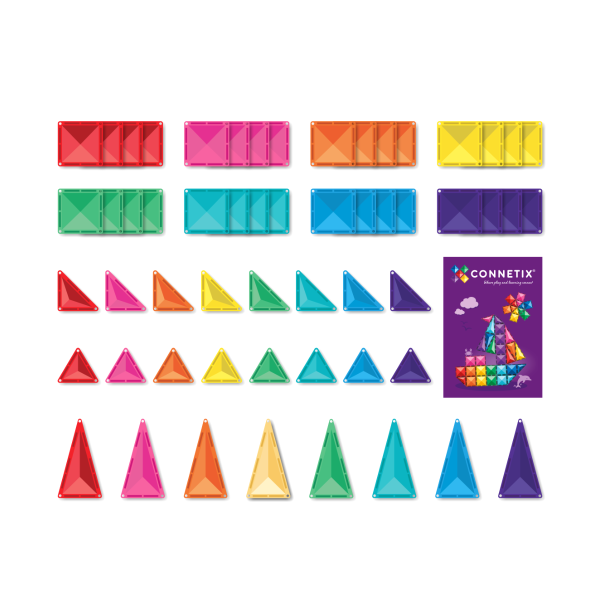 Connetix Bright. Starter pack 56 piezas