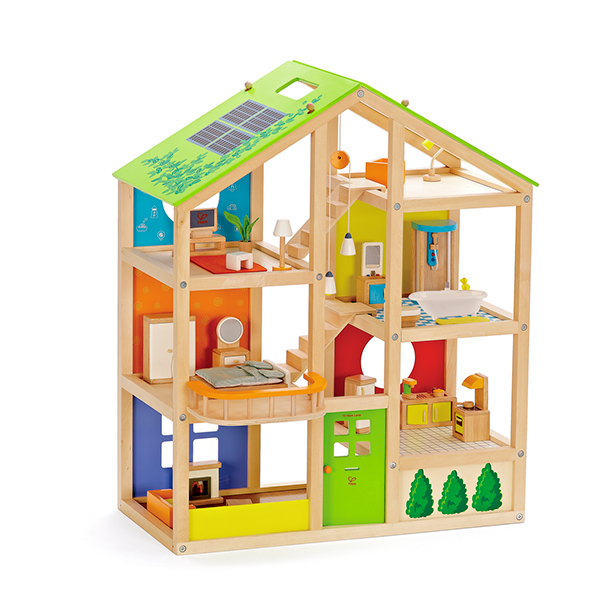 Gran casa muñecas con muebles