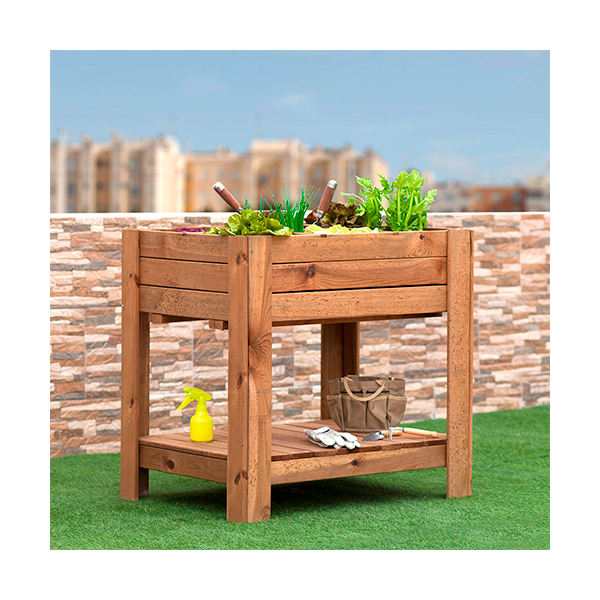 Mesa Planter Germin Natur Square 0,8x0,8x0,6 m