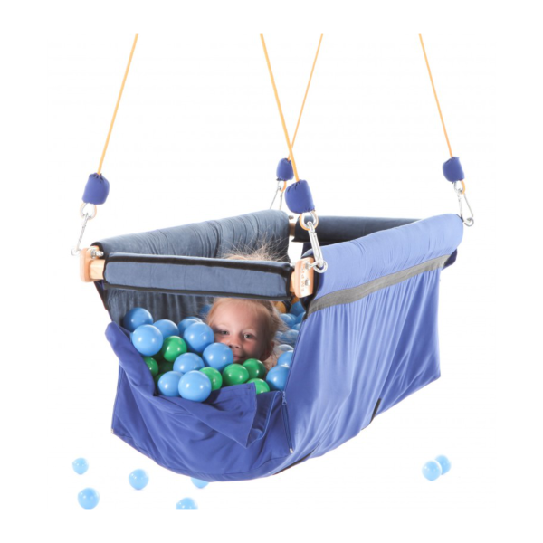Columpio terapéutico sensorial con pelotas
