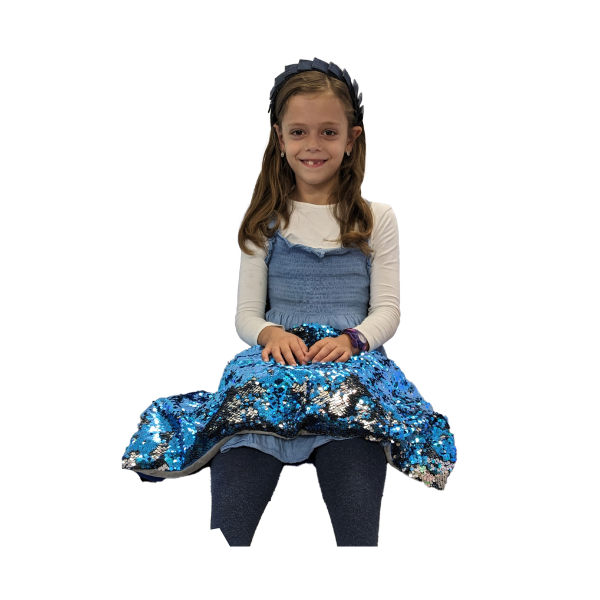 Almohadilla ponderada 2,3 kg con lentejuelas 46x37 cm