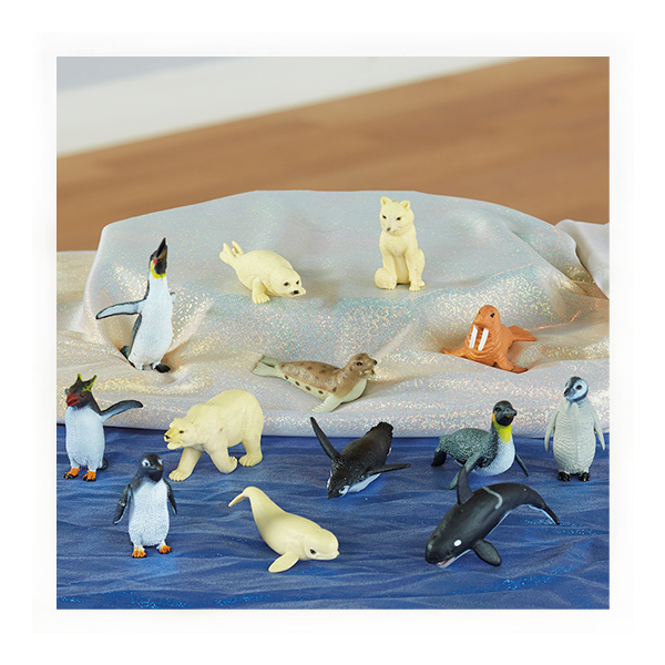 Set animales peq. regiones polares 13 u.