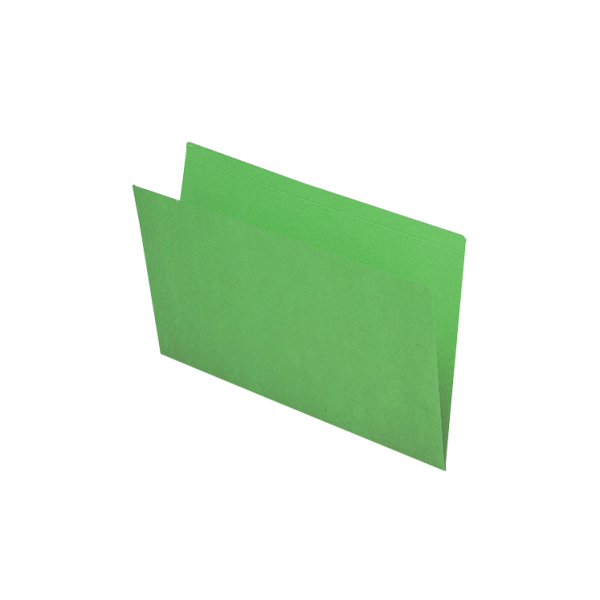 Subcarpetas cartulina f° verde. Paq. 50