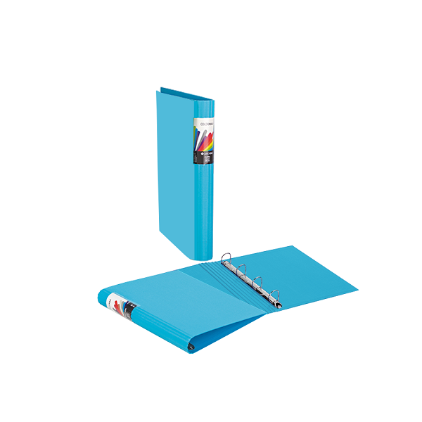 Carpeta A4 Colormax 4 anillas 25 mm. Azul claro