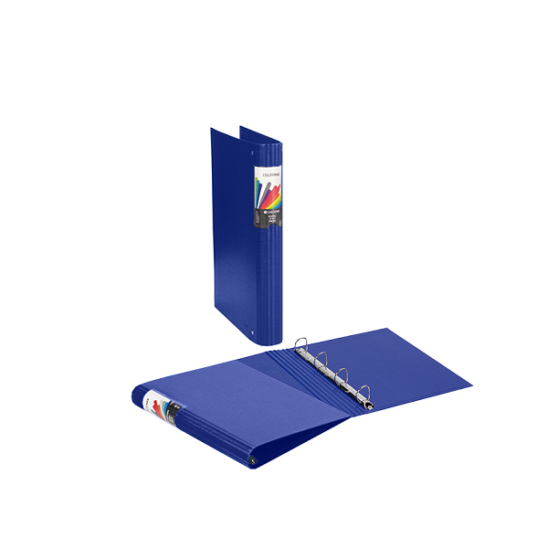 Carpeta A4 Colormax 4 anillas 25 mm. Azul oscuro