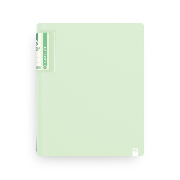 Carpeta 360° Soft 2 anillas 40 mm polipropileno Verde