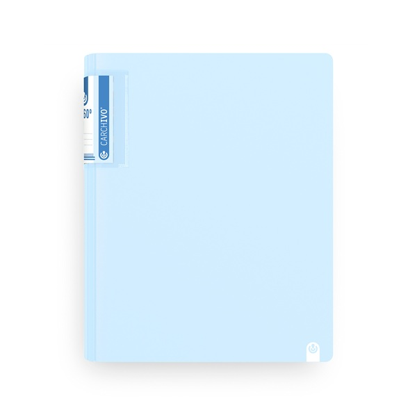 Carpeta 360° Soft 4 anillas 40 mm polipropileno Azul