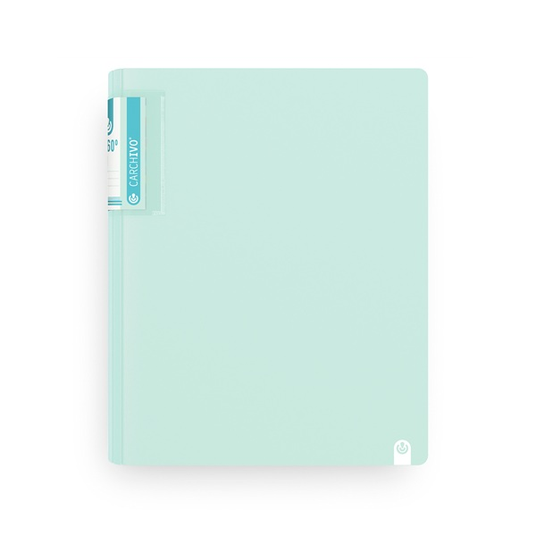 Carpeta 360° Soft 4 anillas 40 mm polipropileno Menta