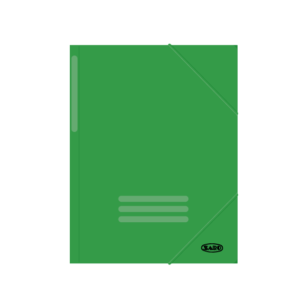 Carpeta gomas cartón Verde claro