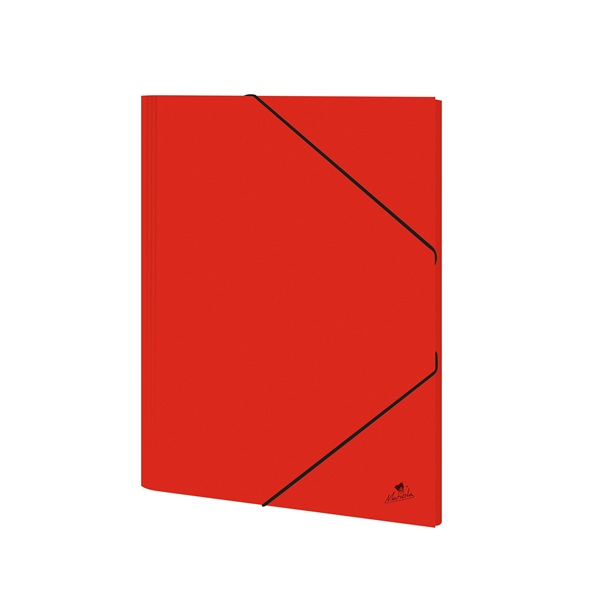Carpeta cartón forrado plastif. mate folio Rojo