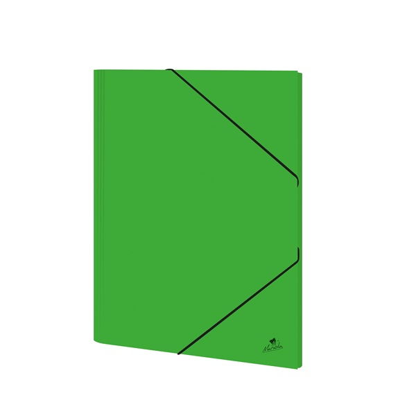 Carpeta cartón forrado plastif. mate folio Verde