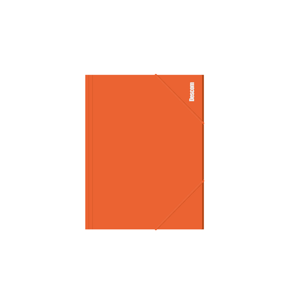 Carpeta f° Descom solapas opaco Naranja