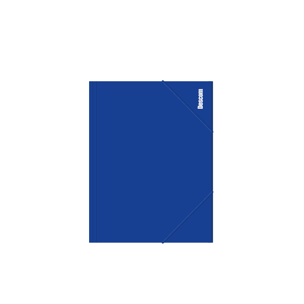 Carpeta f° Descom solapas opaco Azul