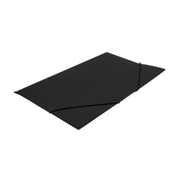 Carpeta gomas pp. Negro