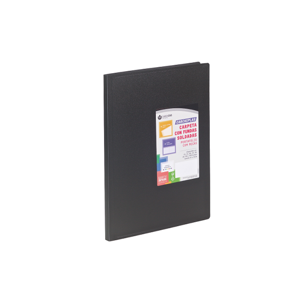 Carpeta multif. Carchidea 30 h. Negra opaca