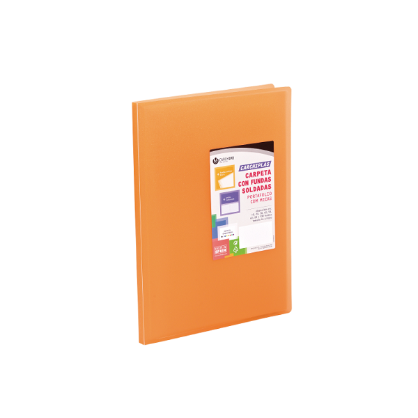 Carpeta multif. Carchidea 40 h. Naranja trasl.