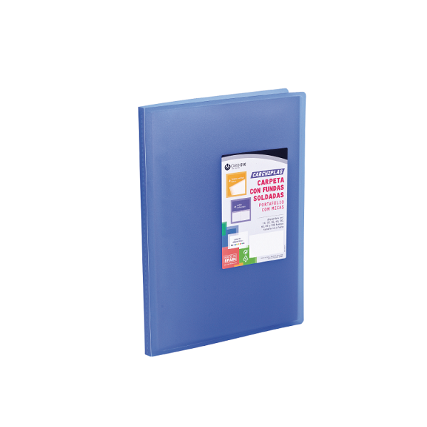 Carpeta multif. Carchidea 40 h. Azul trasl.