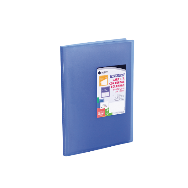 Carpeta multif. Carchidea 50 h. Azul trasl.