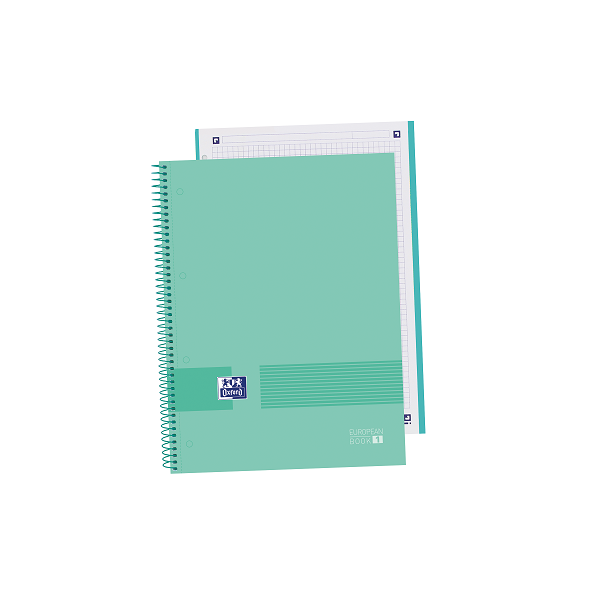 Cuaderno A4+ Europeanbook Oxford&You Verde pastel