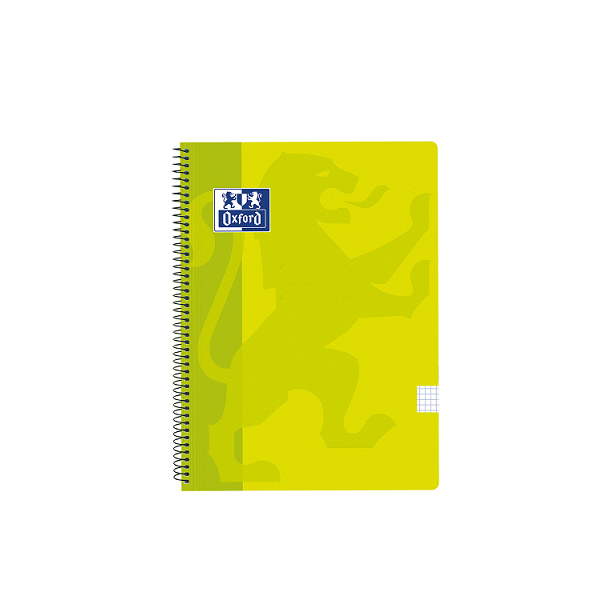 Cuaderno Oxford tapa plást. fº 80 h. 90 g. 4x4 Lima