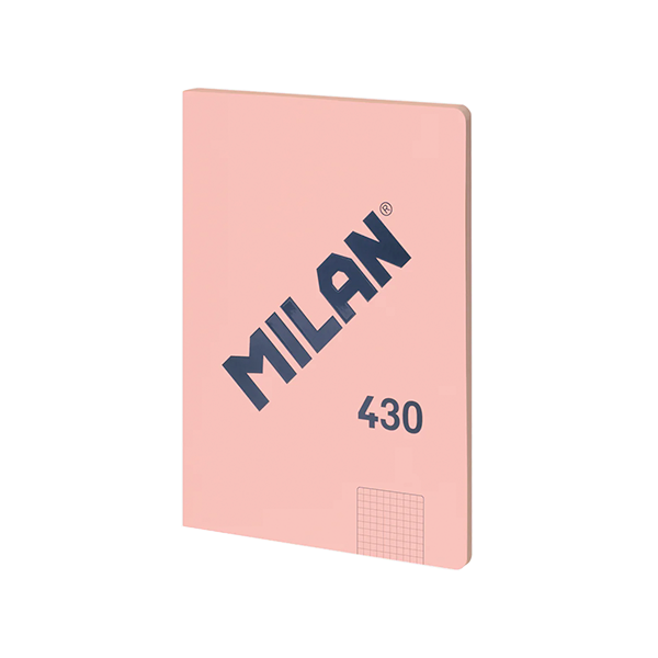 Libretas Milan 430 since 1918 A4 cuadricula 5x5 Rosa