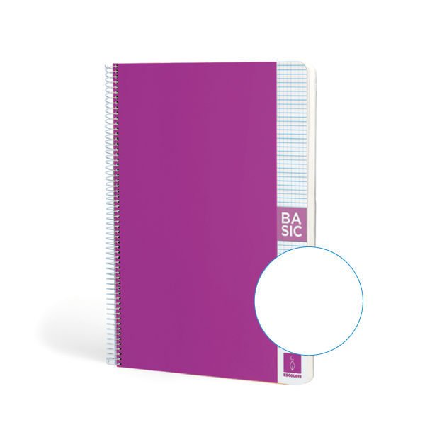 Cuaderno Escolofi Basic A4 80 h. 80 g. Liso Violeta